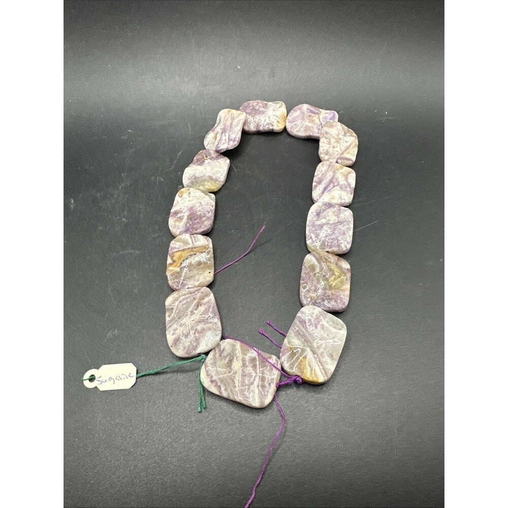 Natural Purple Sugilite Beads Crystal From S Africa 13 Pieces Jewelry Making